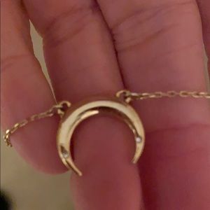 COPY - Uncommon James gold crescent 16” necklace